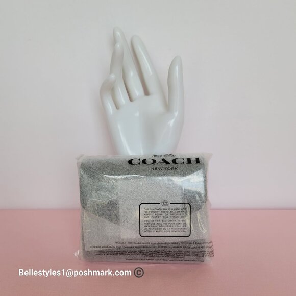 COACH Wyn Crossgrain Leather Small Leather Wallet- Black color - Picture 16 of 16